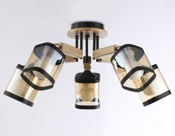 Потолочная люстра с лампочками Ambrella light TR9529+Lamps 