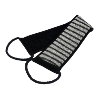 Нарушена упаковка!  <296890> Мочалка ''Мужская'' лента, 10х60 см (10х74 см с ручками) ''Банные штучки'' 41264