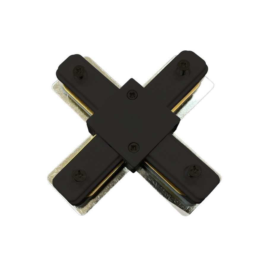 Соединитель Х-образный для однофазного шинопровода Wertmark WTE WTE.L5.60.X10, цвет черный