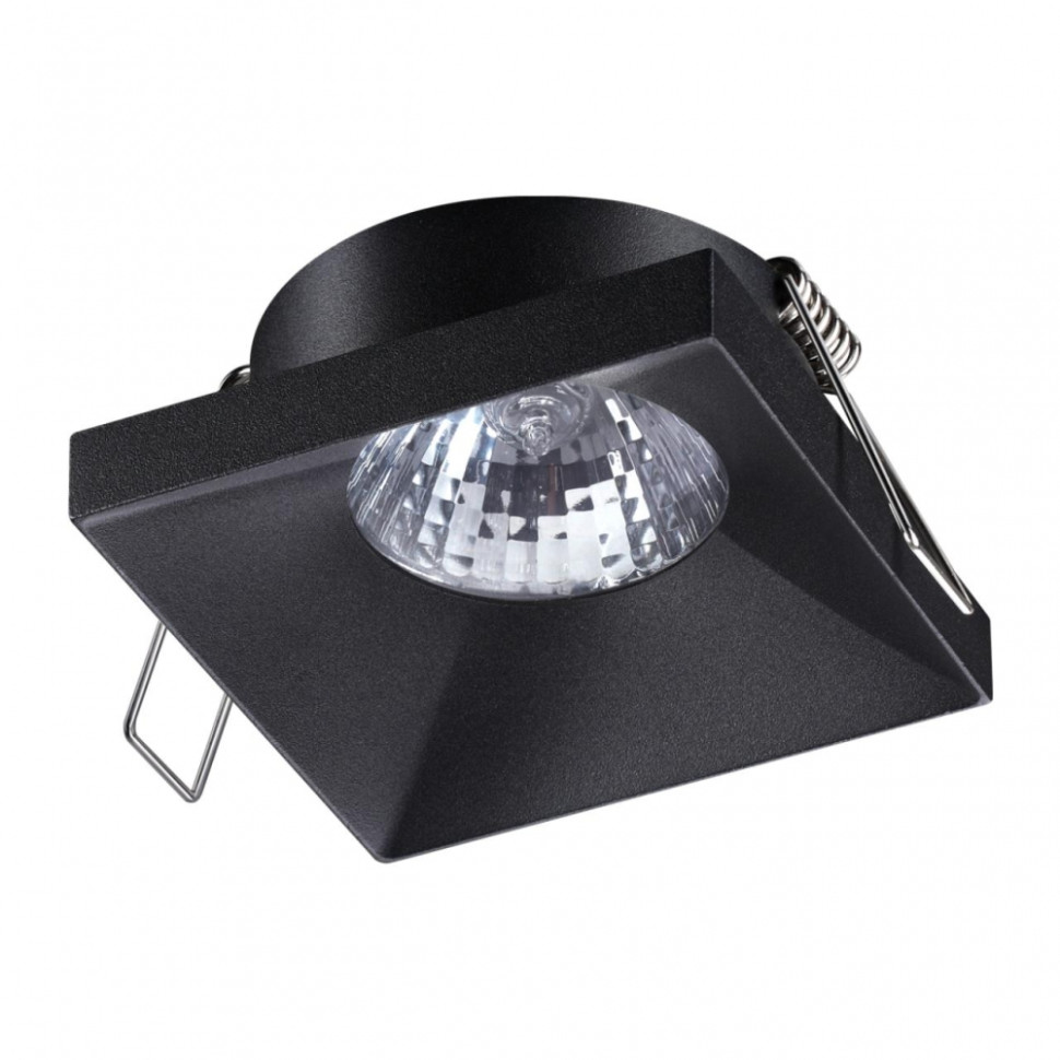 Точечный светильник с лампочкой Novotech 370741+Lamps, цвет черный 370741+Lamps - фото 2