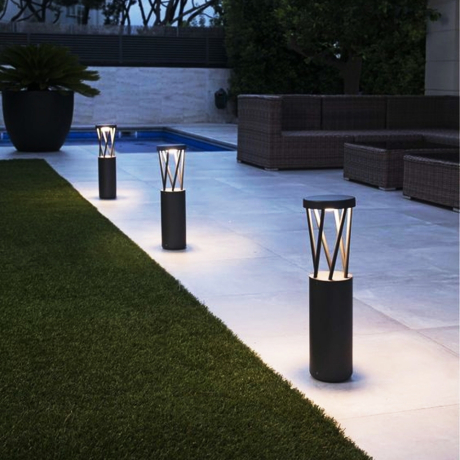 Столб Reluce 09973-0.7-001KT 0,6M LED12W BK (729682)