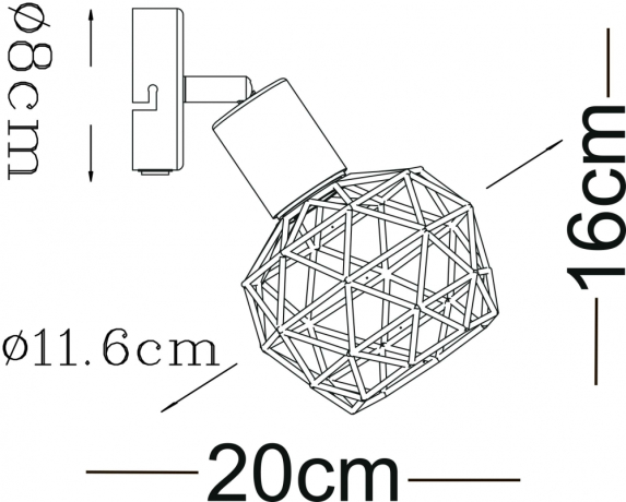 Спот Sospiro Arte Lamp A6141AP-1WH 