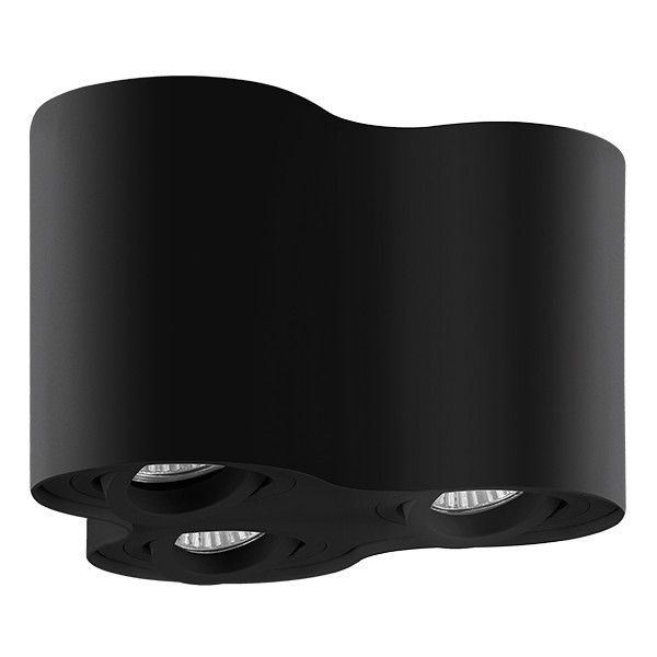 52037 Потолочный накладной светильник Lightstar Binoco, цвет черный - фото 1
