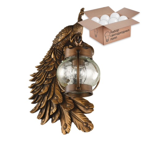 Уличный настенный светильник с лампочкой  Favourite  400643