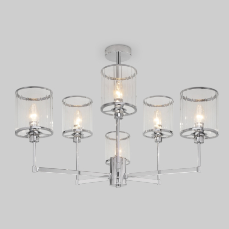 Люстра на штанге Eurosvet Inari 60144/6 хром 