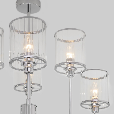 Люстра на штанге Eurosvet Inari 60144/6 хром 