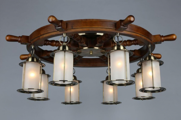 Люстра потолочная с лампочками Omnilux OML-50307-08+Lamps 