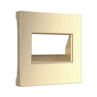 Накладка для двойной розетки Еthernet RJ-45 (шампань рифленый) Werkel W1191110