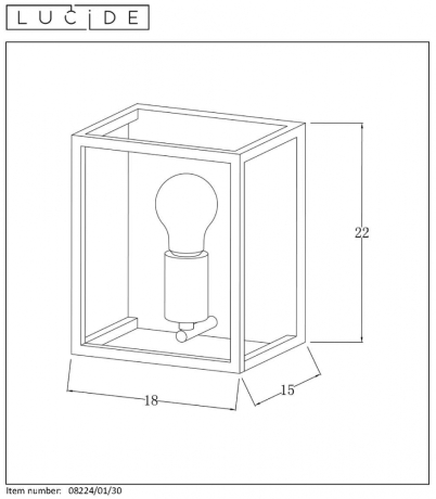 08224/01/30 Настенный светильник Lucide Arthur 