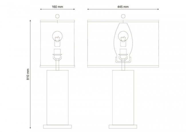 Harrods T936.1 Настольная лампа Lucia Tucci 
