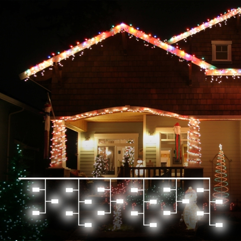 306м Уличная гирлянда бахрома RGB Eurosvet 230V 100-101 a060409 1900₽