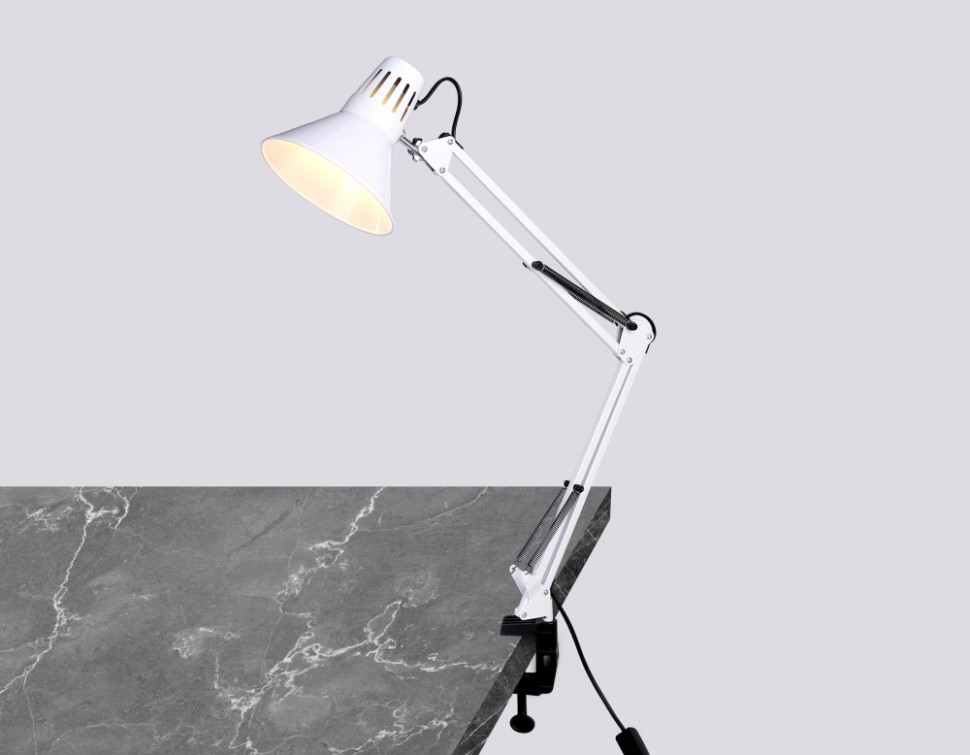 Настольная лампа на струбцине Ambrella light DESK DE7719, цвет белый - фото 2