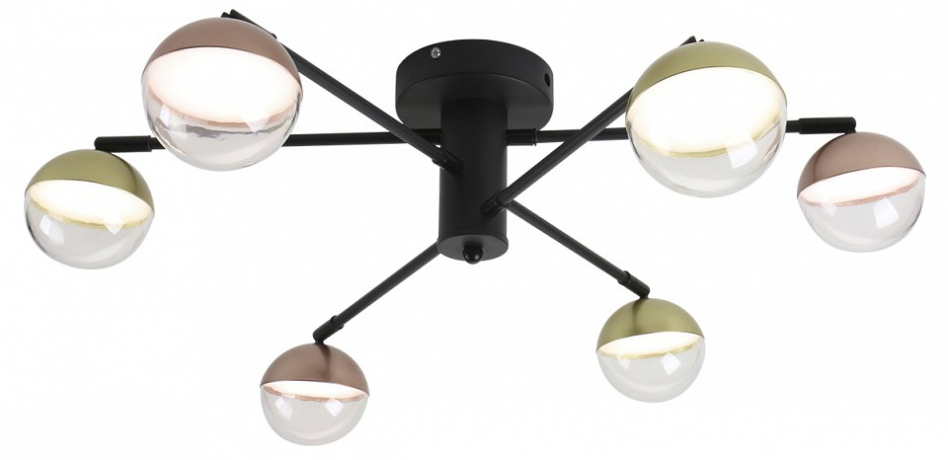 Люстра на штанге Escada DIVERSE 10271/6LED Gold/Copper 