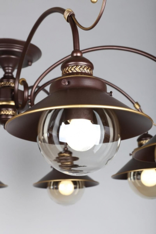 Люстра потолочная со светодиодными лампочками E27, комплект от Lustrof. №97358-657128 