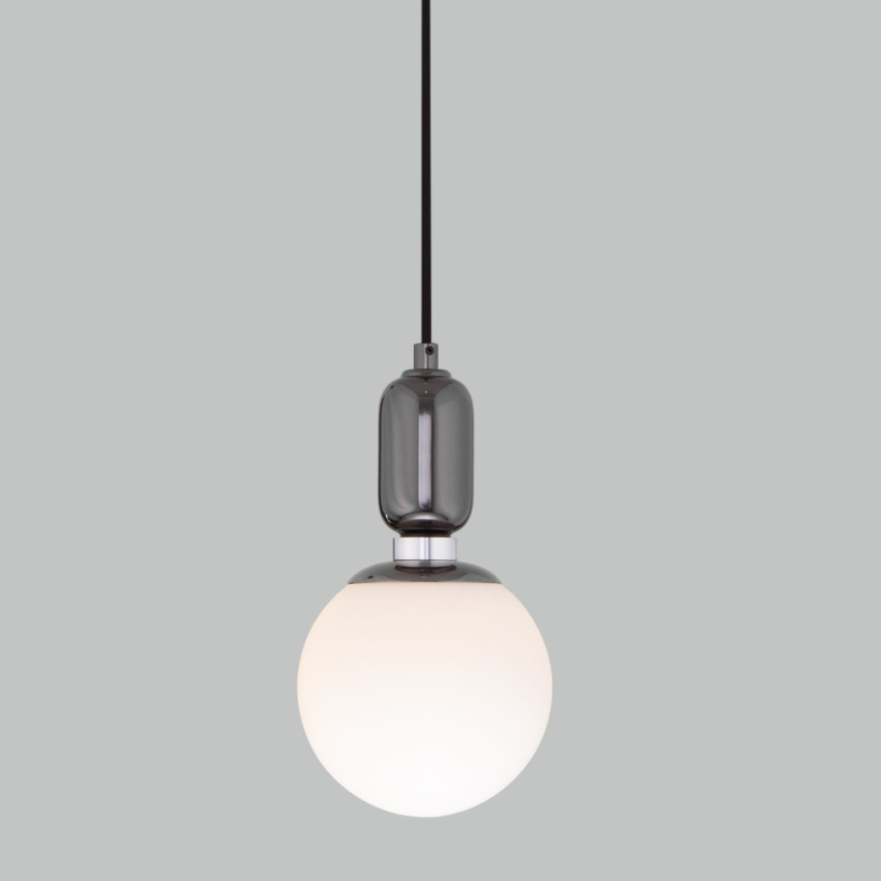 Подвесной светильник Bubble Eurosvet 50151/1 черный жемчуг (a052662) жемчуг на нитях плоский
