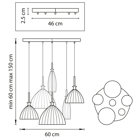 Подвесная люстра Lightstar с поддержкой Алисы, Simple light 810160 