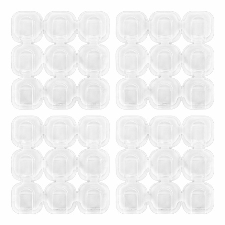 Нарушена упаковка! <672484> Крючки самоклеящиеся для гирлянд и проводов 1,5х1,5см, КОМПЛЕКТ 36 шт., LAIMA Home, 608796 (608796)