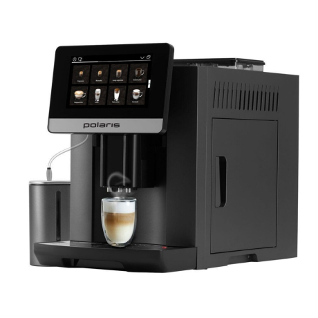 Кофемашина POLARIS 710330 WiFi IQ Home, 1500 Вт, объем 1,8 л, автокапучинатор, графитовая, 62311 (456725)