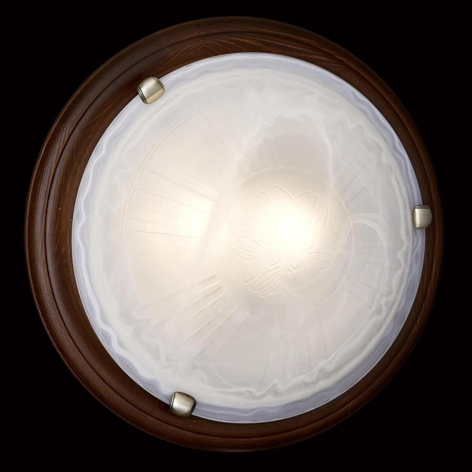 336 Настенно-потолочный светильник Sonex Lufe Wood, цвет коричневый - фото 4