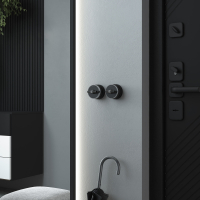 Выключатель одноклавишный с корпусом Werkel Vintage (черный матовый/хром) W5812051