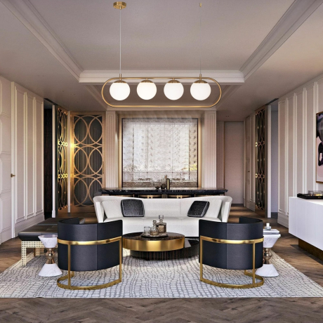 Подвесной светильник Eurosvet Ringo 50089/4 золото 