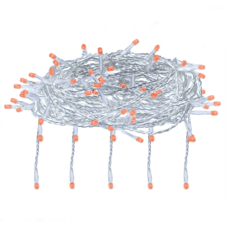 Нарушена упаковка.  <295898> 1,5*1,5м. Электрогирлянда ''Занавес'' 156LED (красный) IP20 Vegas  55080 