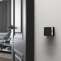 Выключатель одноклавишный проходной Gallant (черный/хром) Werkel W5012035