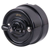 Выключатель одноклавишный Werkel Ретро (черный) W5612008