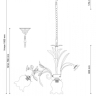 Подвесная люстра Lucia Tucci Fiori Di Rose 184.8.1 