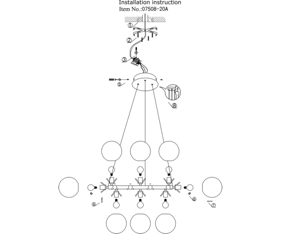Подвесной светильник Kink Light Сида 07508-20,20 