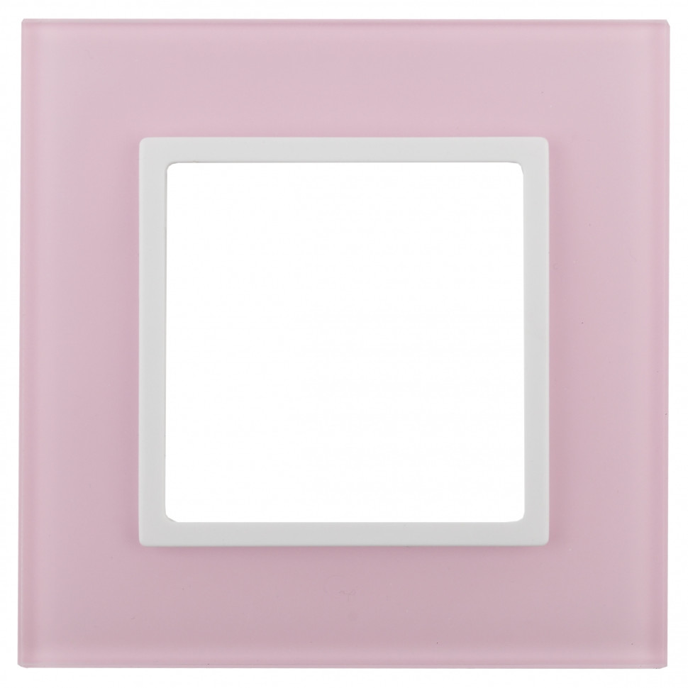 Рамка на 1 пост Эра Elegance (розовый+бел) 14-5101-30 (Б0034484) - фото 1