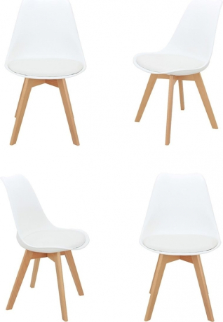 Комплект из 4-х стульев Eames Bon белый Bradex Home 761705