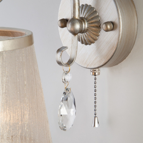 Бра 60065/1 серебро Eurosvet 