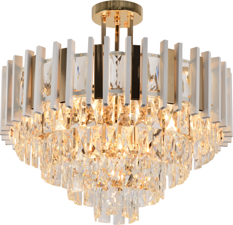 Нарушена упаковка!  <713527> Люстра Rivoli Nicole 1041-308 8 х Е14 40 Вт хрусталь (Б0061204)