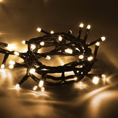 30м. Электрогирлянда ''Нить'' с контроллером (теплый) 300LED IP20 Vegas 295972