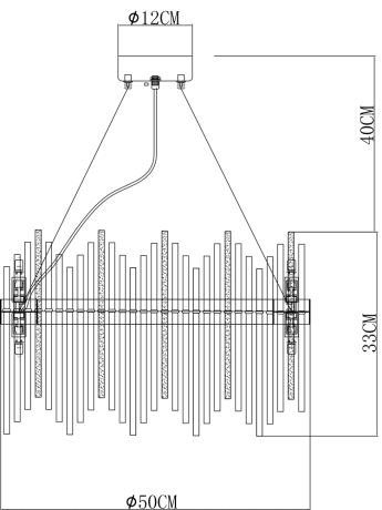 Подвесная люстра Arte Lamp Acapulco A1007SP-10GO 