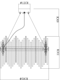 Подвесная люстра Arte Lamp Acapulco A1007SP-10GO