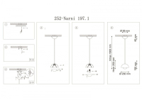 Narni 197.1 Rosso Подвесной светильник Lucia Tucci