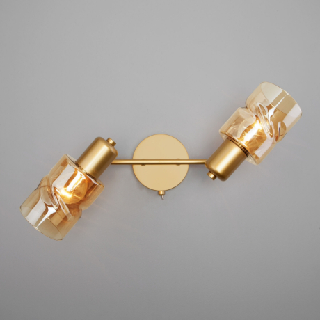 Спот с выключателем Eurosvet Ansa 20120/2 перламутровое золото (a050080) 