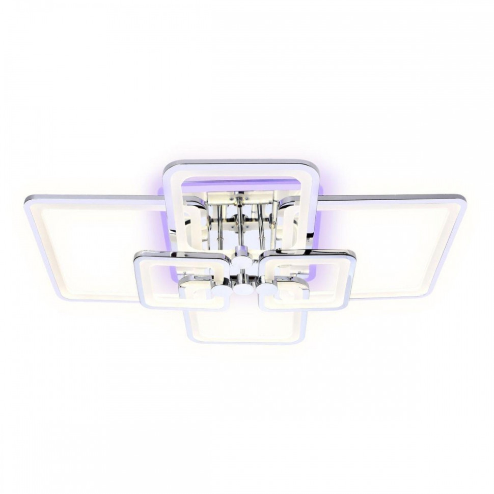 Потолочный светодиодный светильник с ПДУ (Радио 2.4G) Ambrella light Acrylica FA5307, цвет хром - фото 1