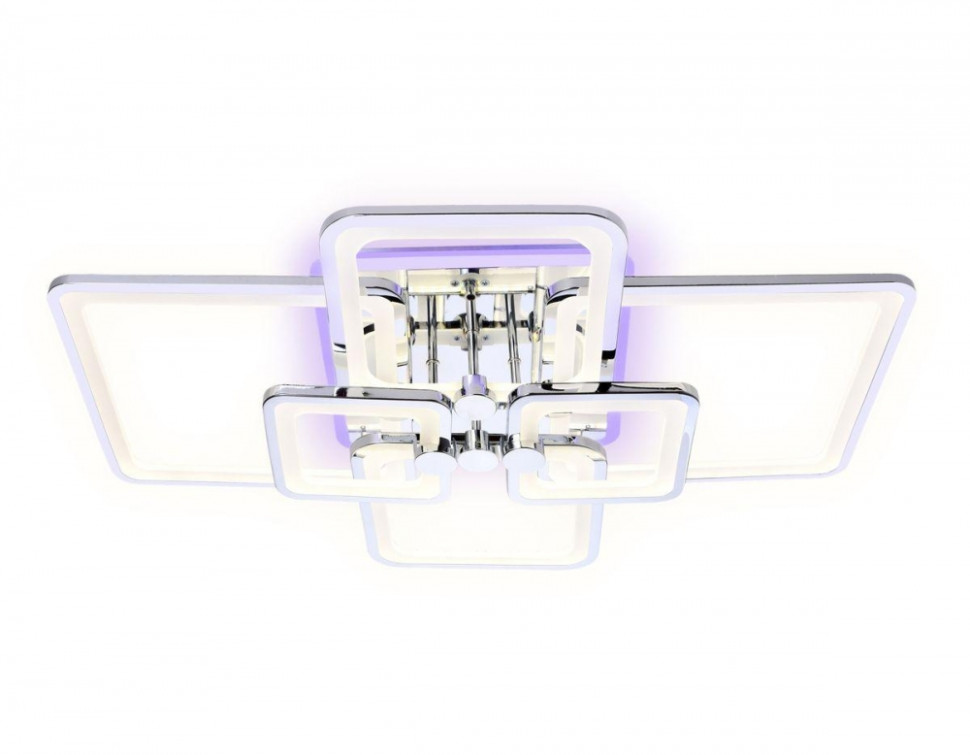 Потолочный светодиодный светильник с ПДУ (Радио 2.4G) Ambrella light Acrylica FA5307, цвет хром - фото 4