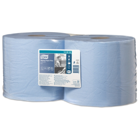 Нарушена упаковка!  <199555> Бумага протирочная TORK (Система W1, W2), КОМПЛЕКТ 2 штуки, Advanced, 750 листов в рулоне, 34х23,5 см, 2-слойная, 130052 (124542)