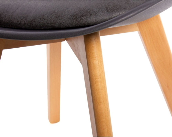 Комплект из 4-х стульев Eames Bon чёрный Bradex Home 761706