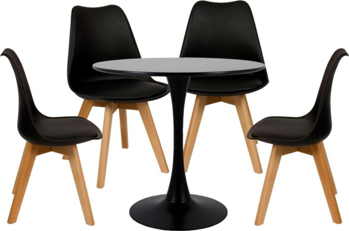 Комплект из 4-х стульев Eames Bon чёрный Bradex Home 761706