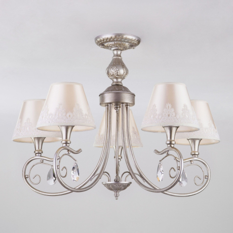 Люстра на штанге Eurosvet Incanto 60069/5 серебро 