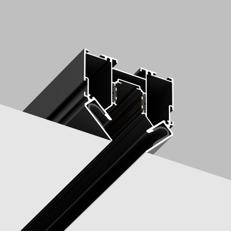 Встраиваемый магнитный трек в натяжной ПВХ потолок Crystal Lux CLT 0134 01 L2000 BL 6940₽