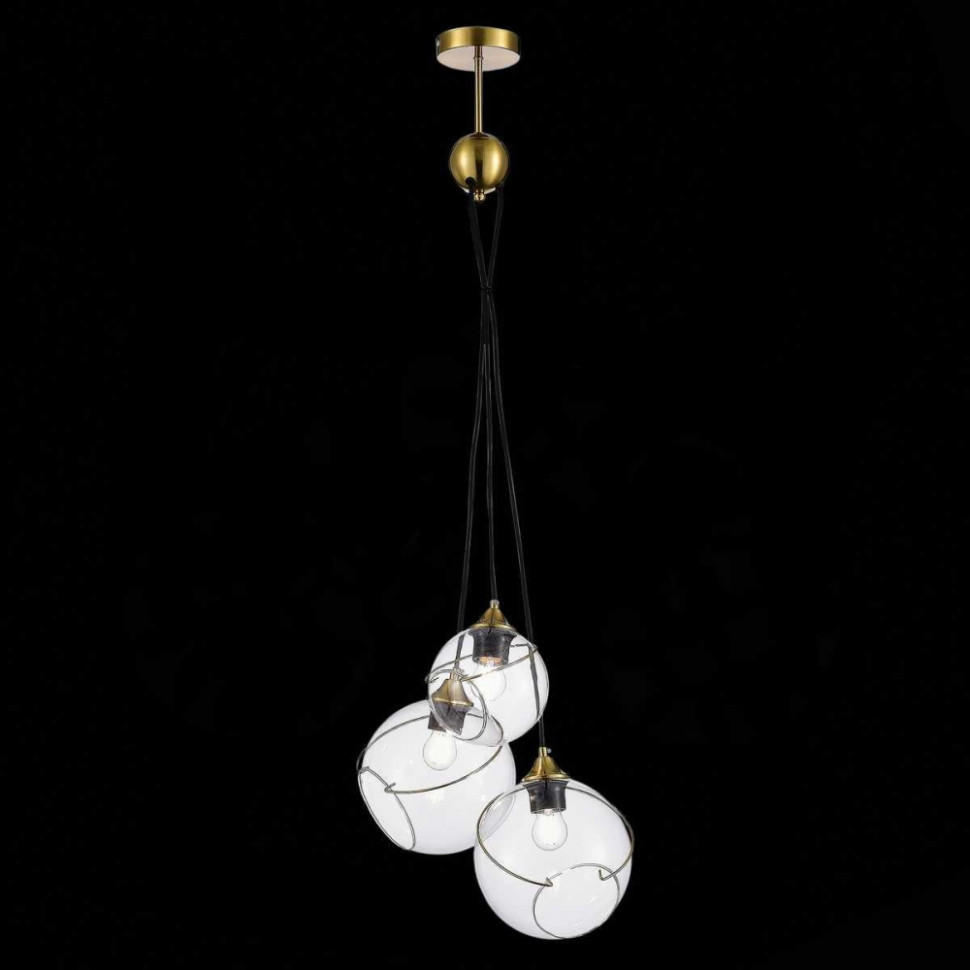 Подвесной светильник Evoluce Satturo SLE103113-03, цвет золотой - фото 4