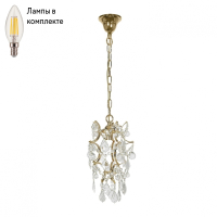 Светильник подвесной с лампочкой Dio D arte Unico E 1.3.P1.600 G+Lamps