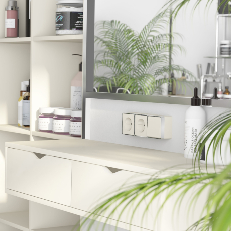 Розетка с заземлением Gallant (слоновая кость) Werkel 94408