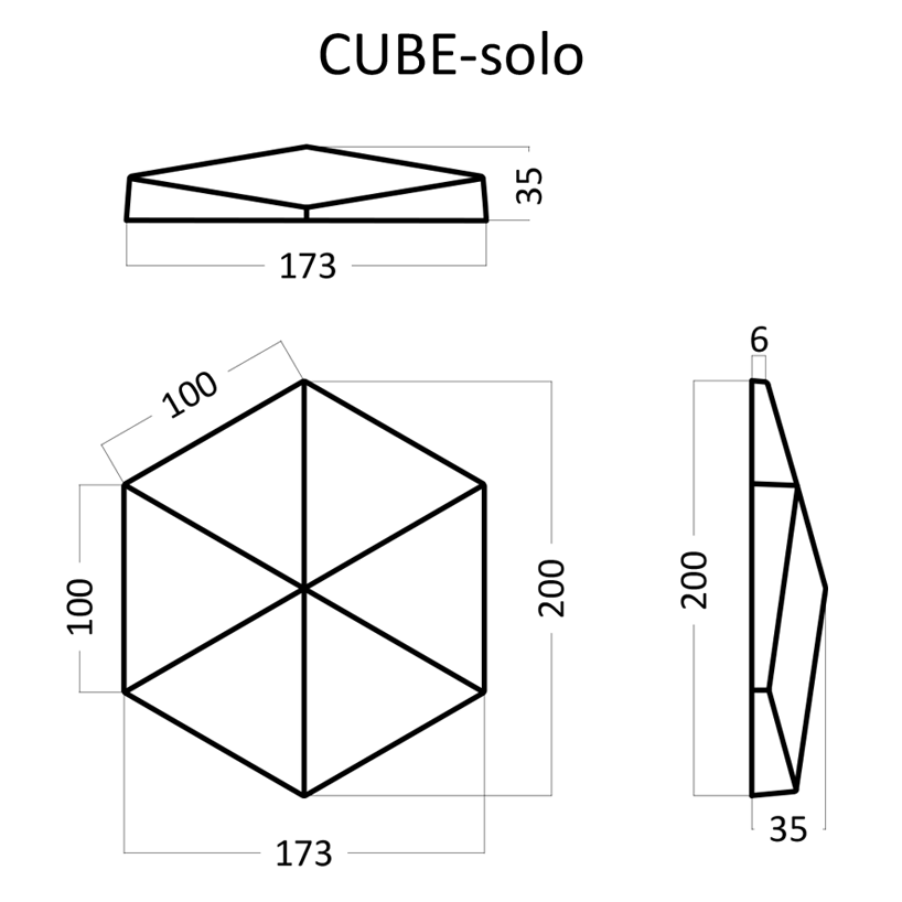 Гипсовая панель Artpole Cube Platinum E-0030 - фото 2